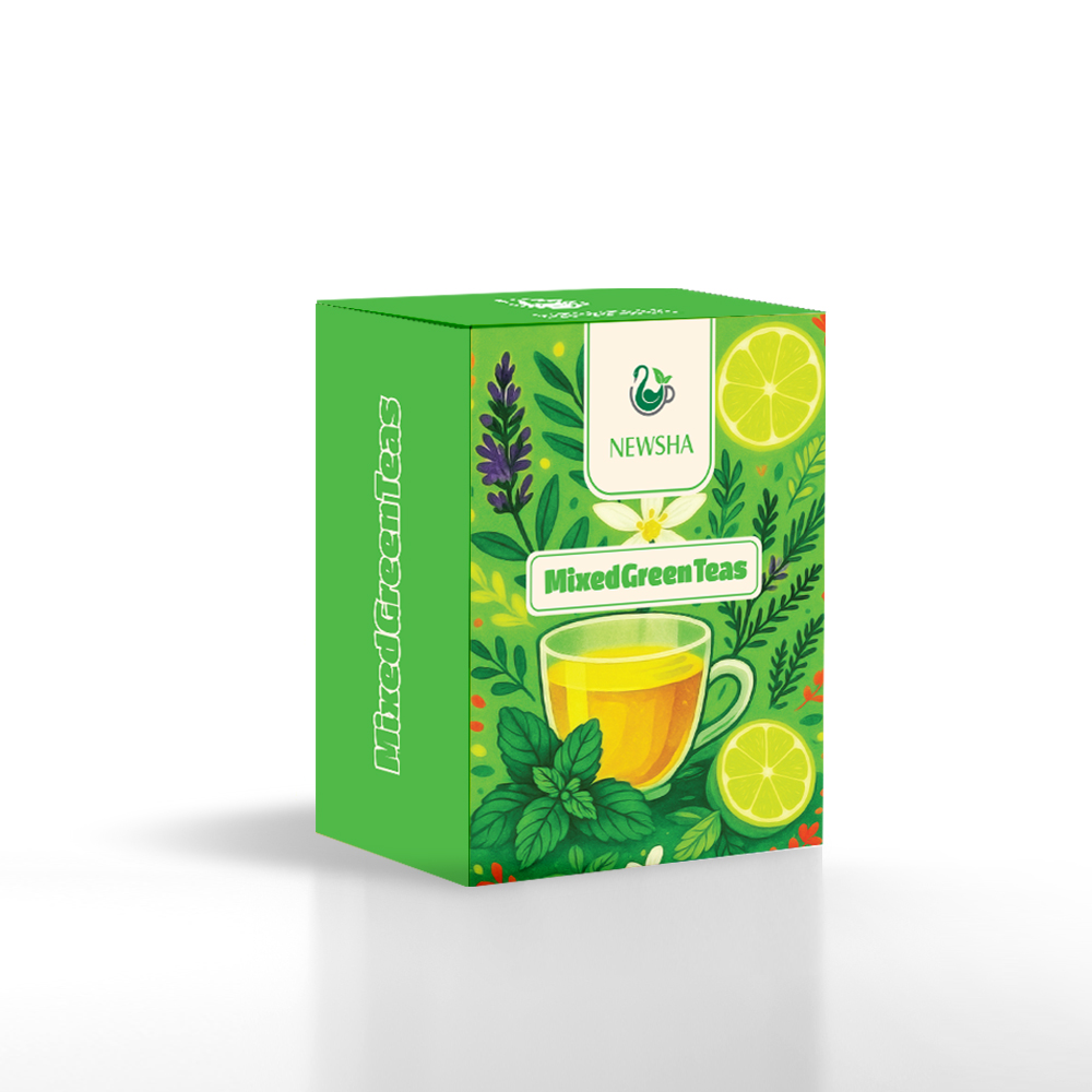 رنگین کمان 6 عددی چای های سبز