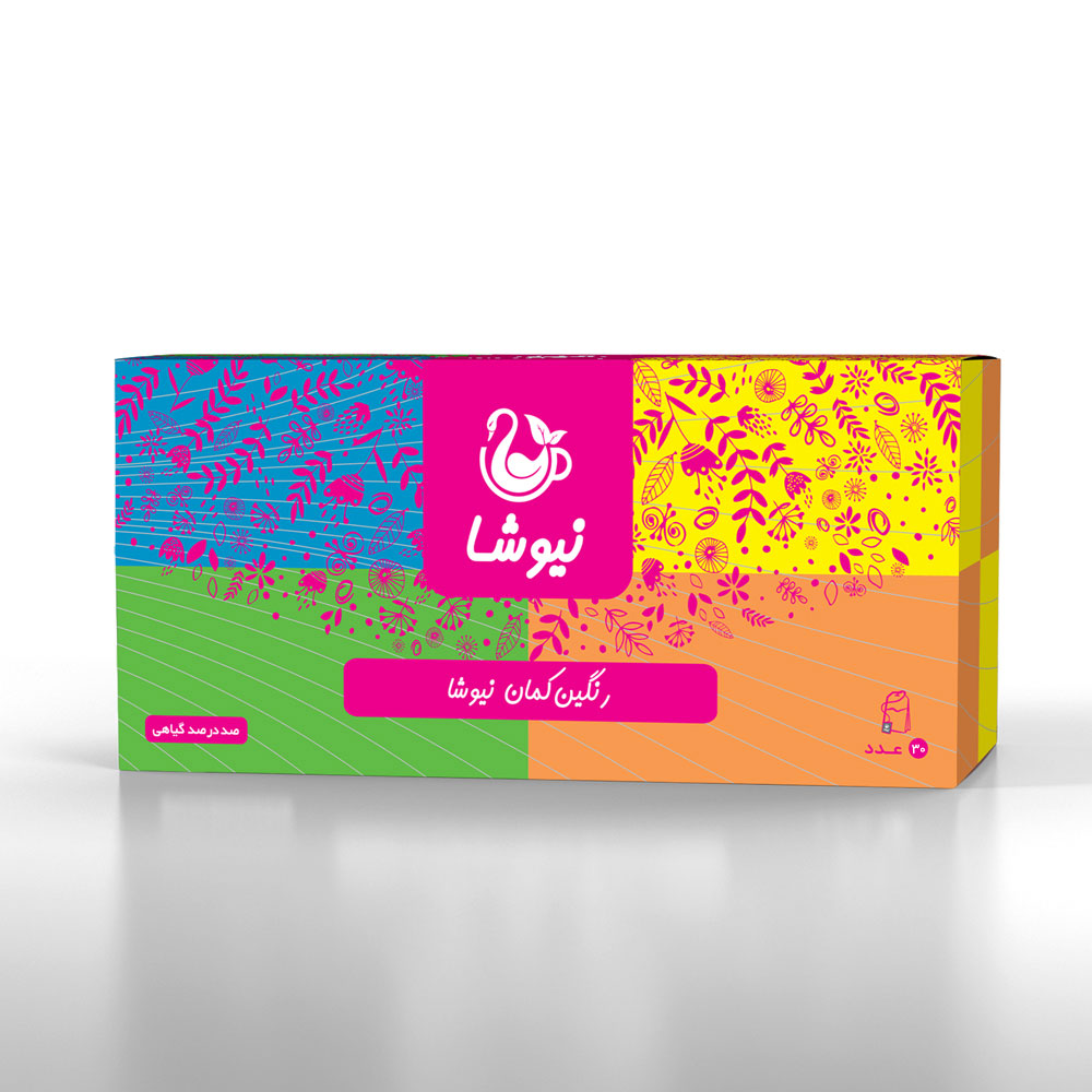 پک رنگین کمان 30 عددی - خورجینی